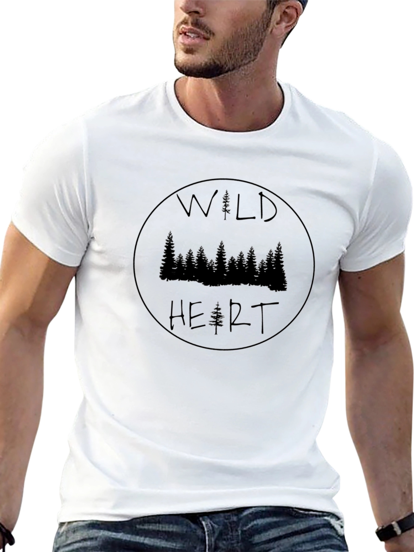 Wild Heart Graphic T-Shirt - Nature Inspired Design