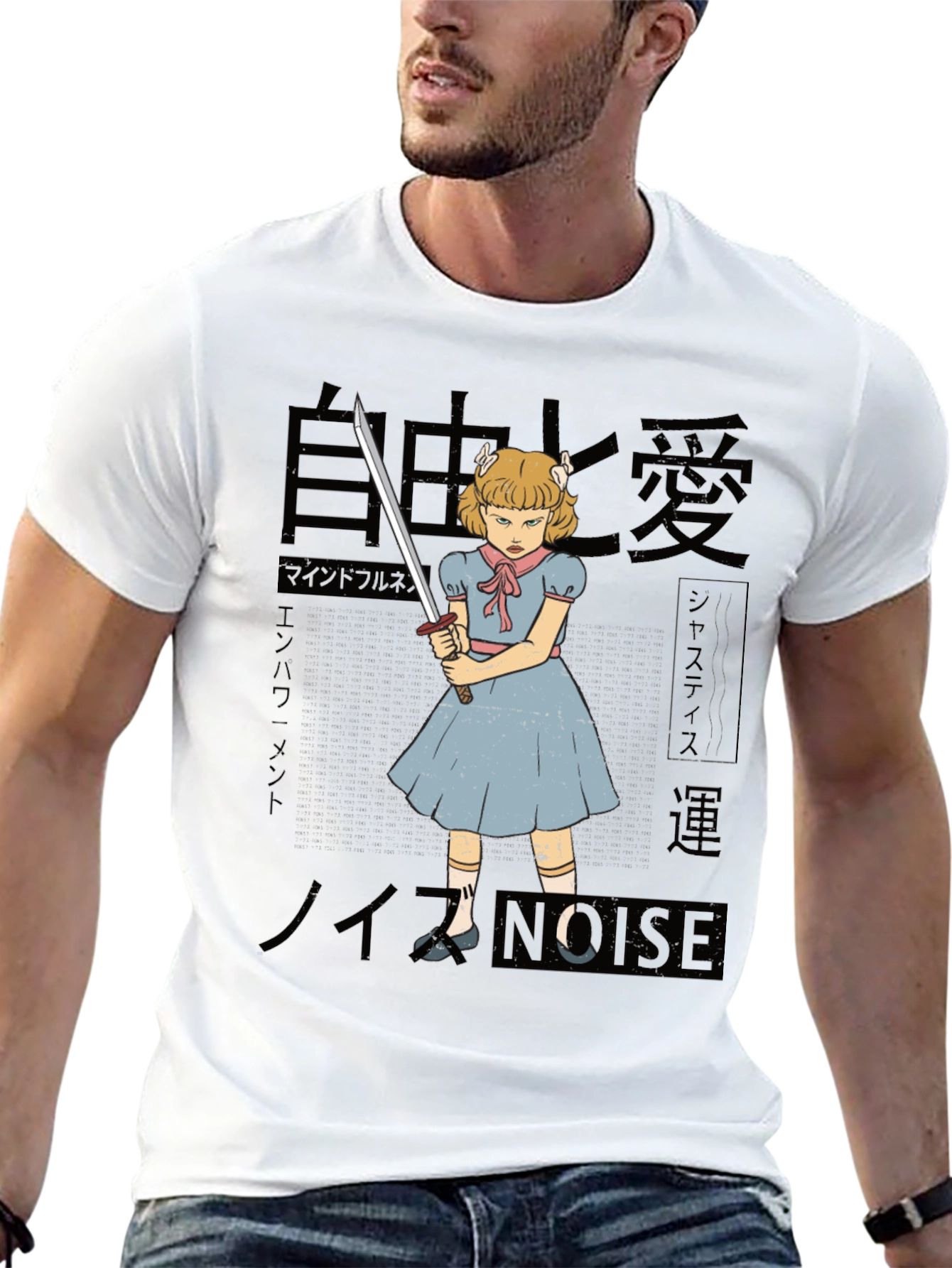Japanese Anime Girl Graphic Tee