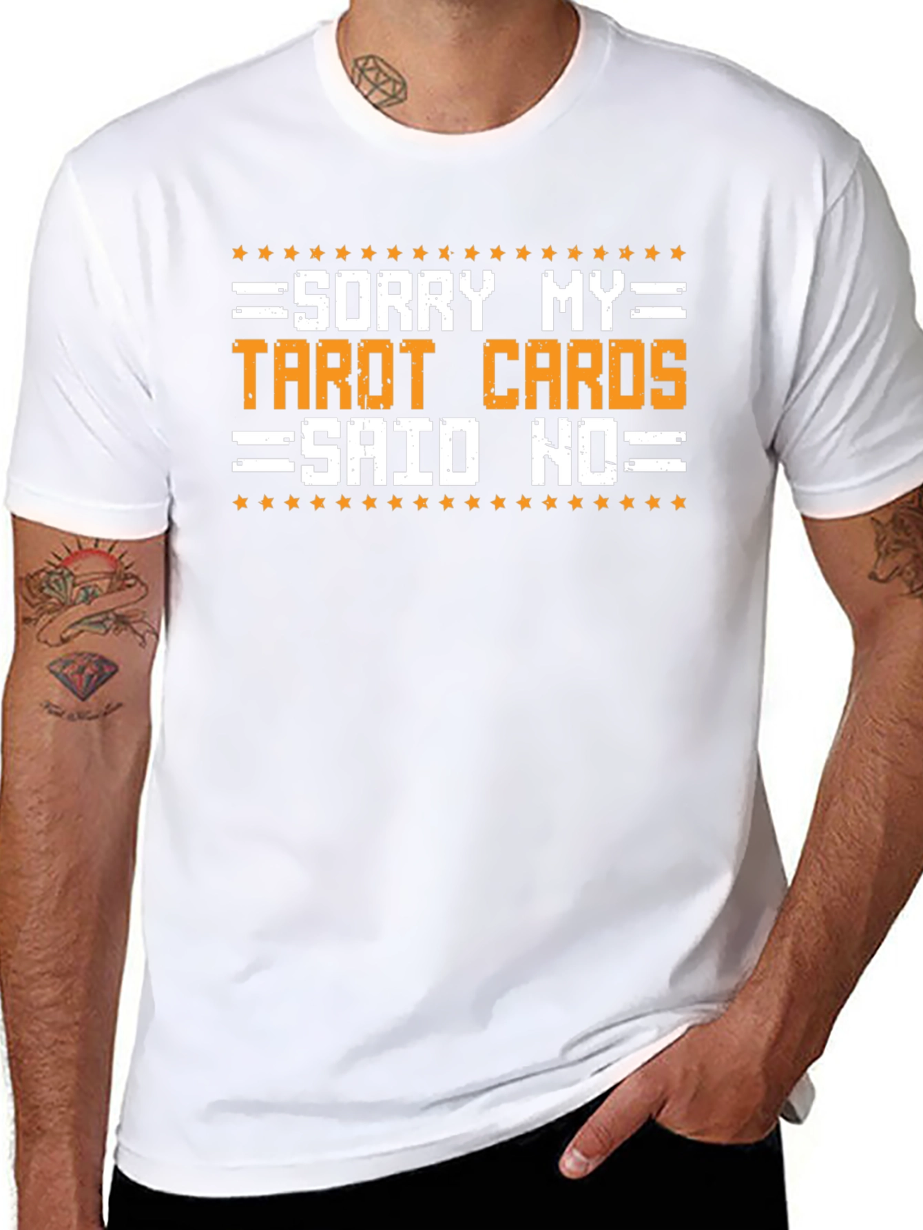 Funny Tarot Cards Said No Graphic T-Shirt