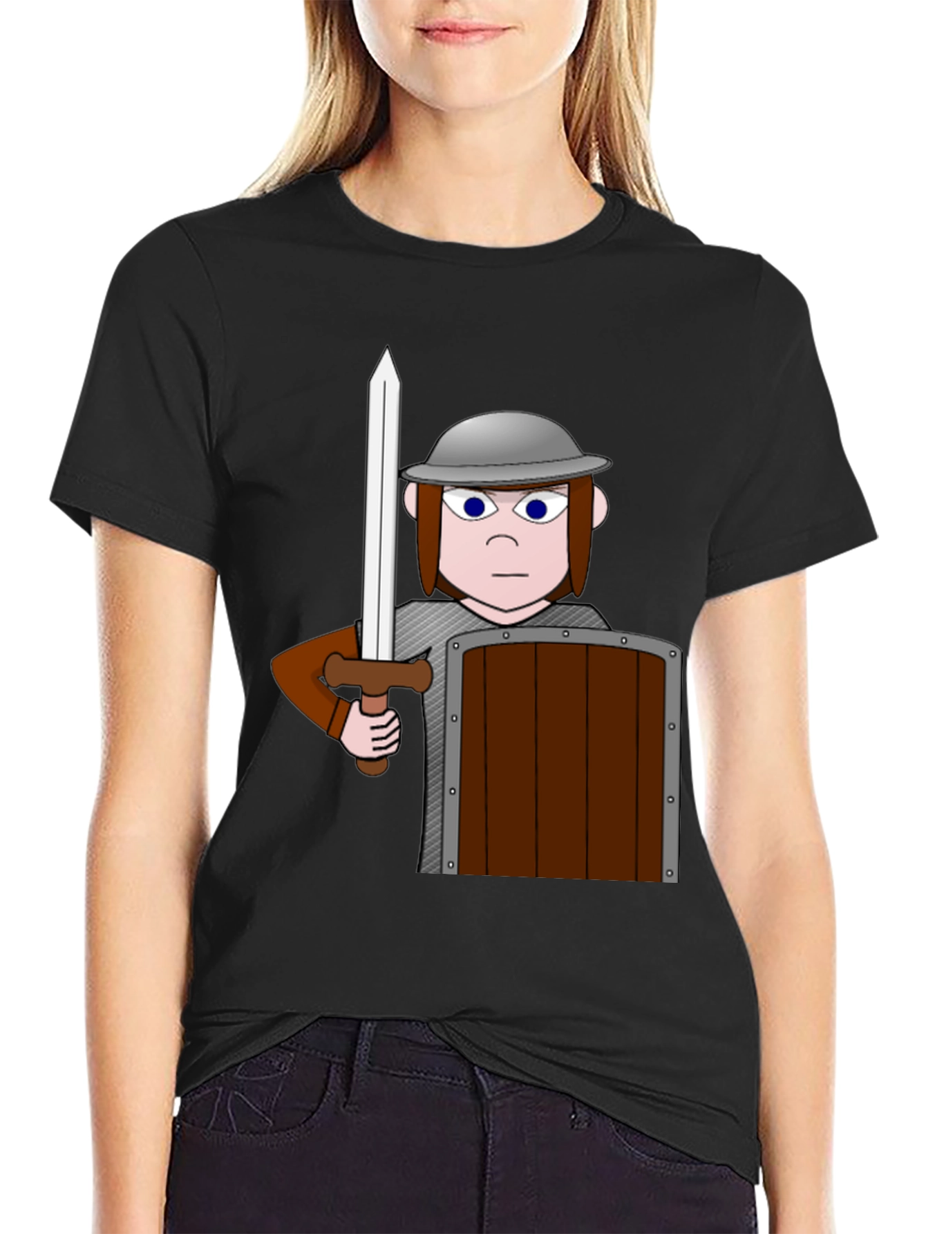 Cartoon Warrior T-Shirt
