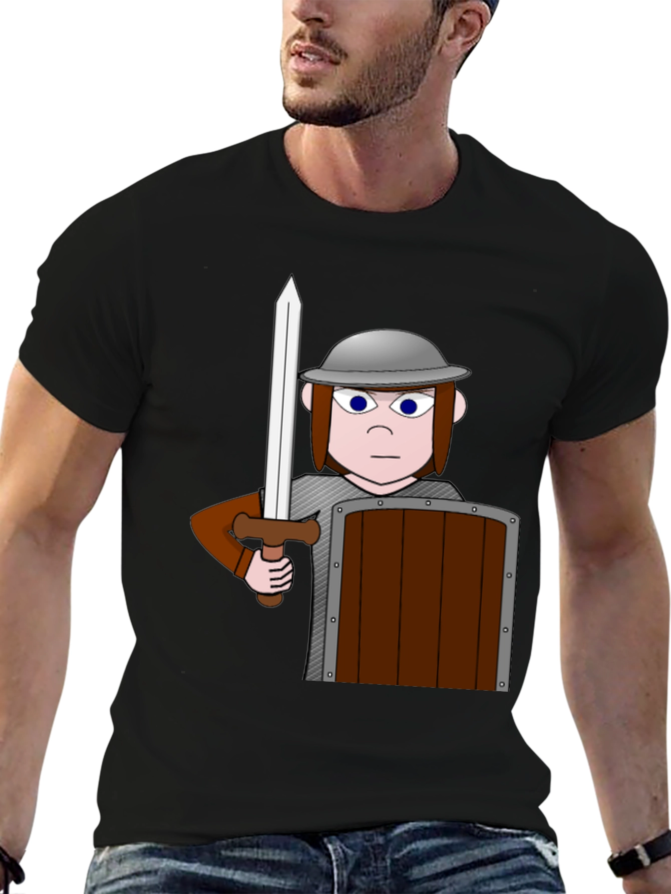 Cartoon Warrior T-Shirt