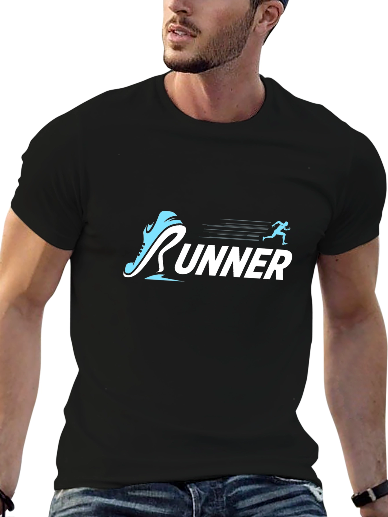 Runner Graphic Tee - Black
