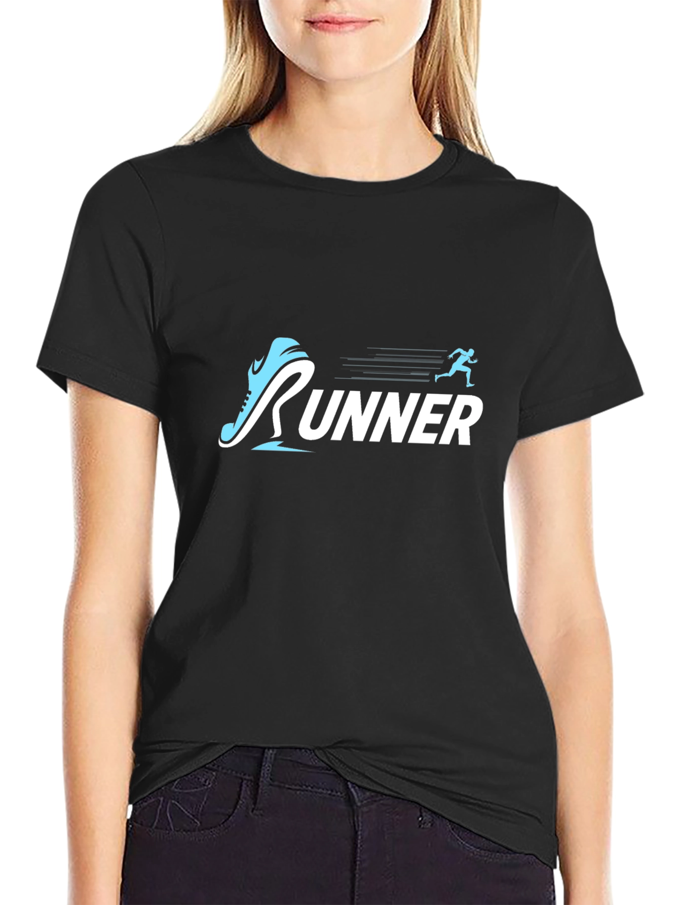Runner Graphic Tee - Black