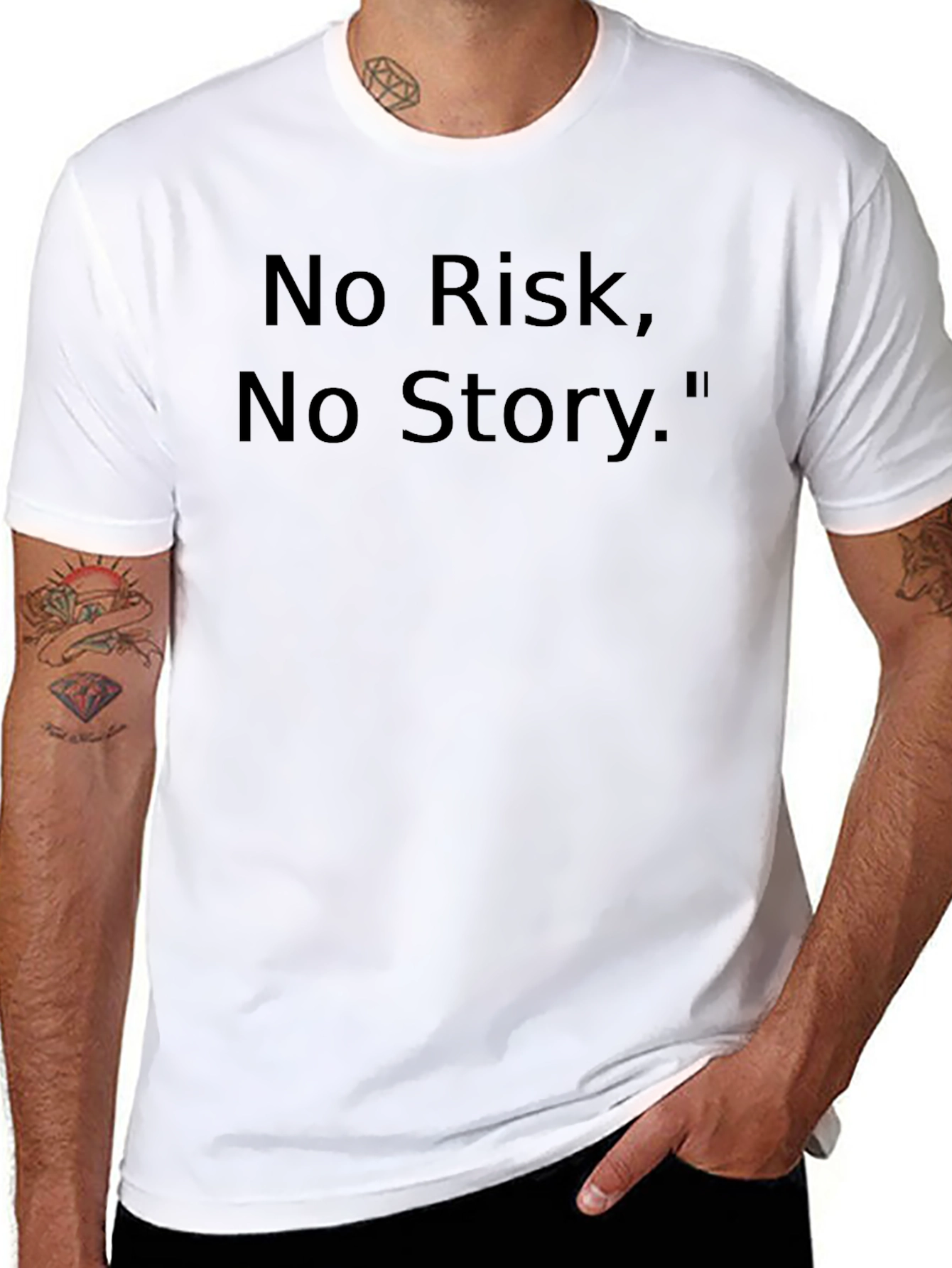 No Risk No Story T-Shirt - Motivational Tee