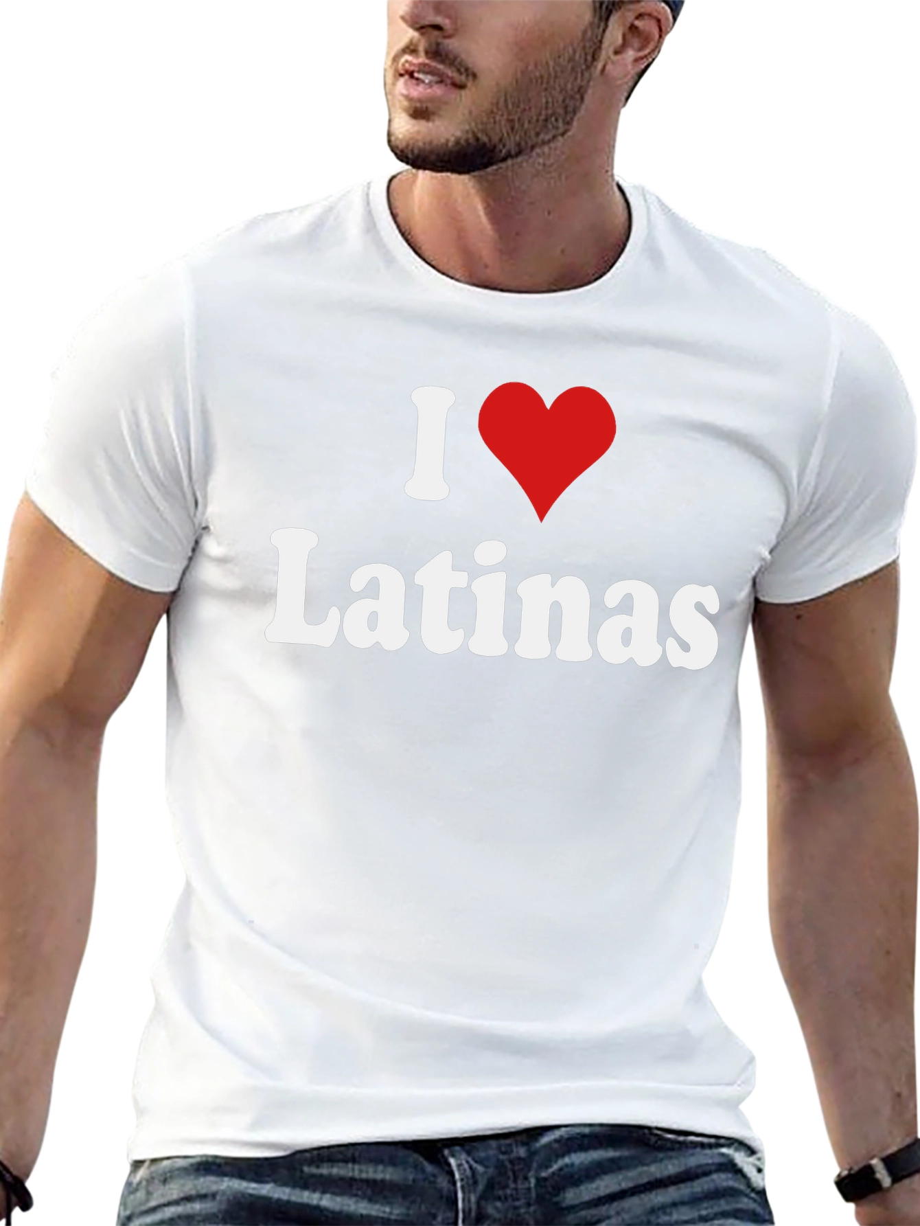 I Heart Latinas Black T-Shirt