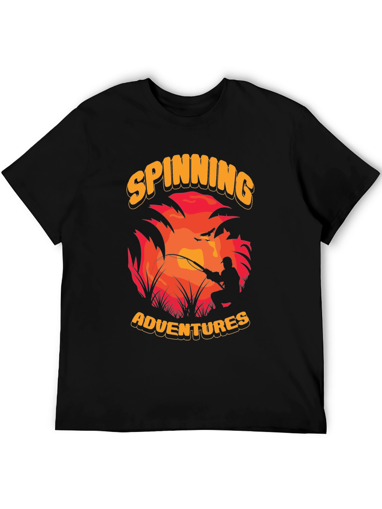 Spinning Adventures Black Graphic Tee