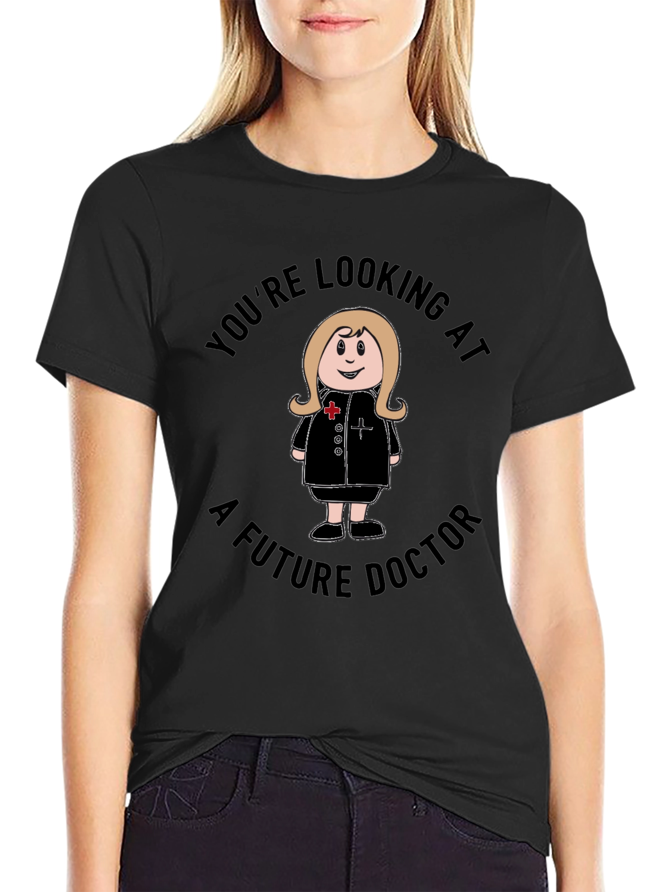 Future Doctor T-Shirt - Cartoon Nurse Graphic Tee