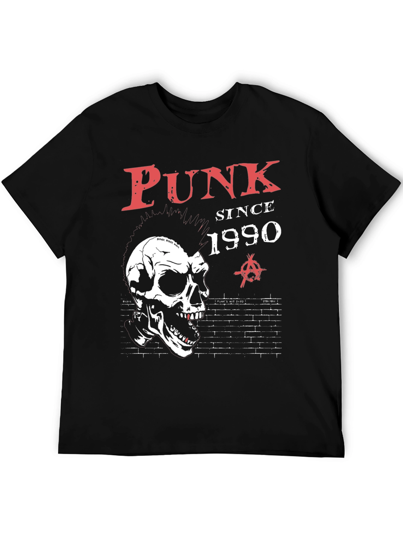 Punk Since 1990 Graphic Tee - Skull Design