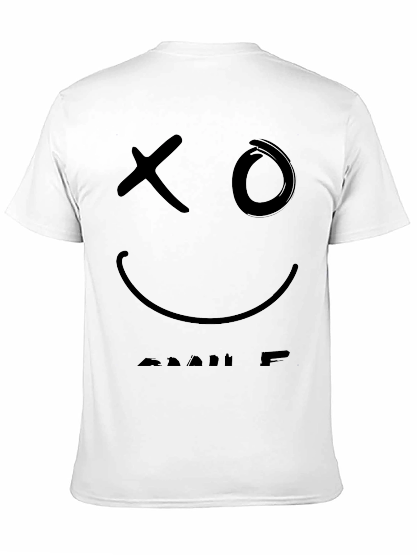 XO Smiley Face T-Shirt - Black Graphic Tee