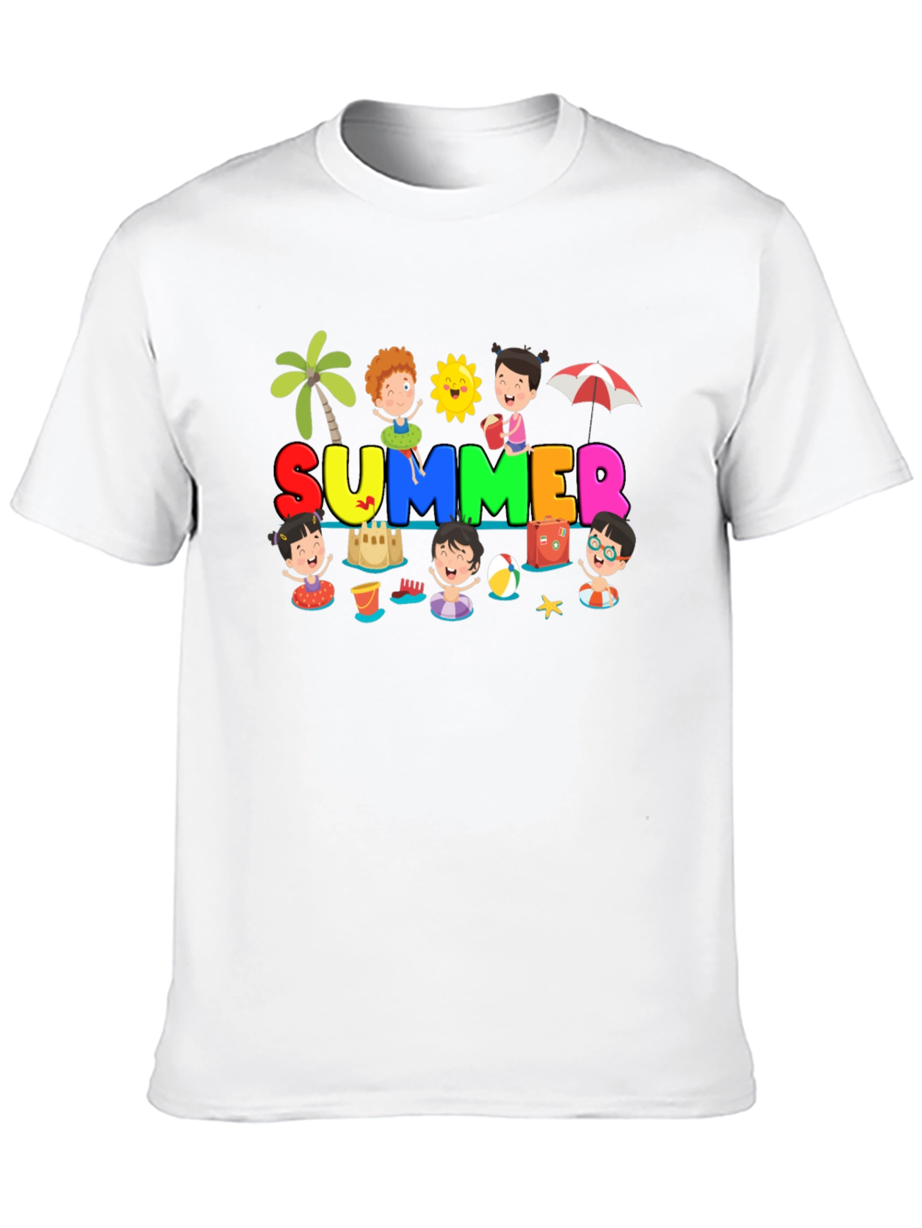Summer Fun Graphic Tee - Black