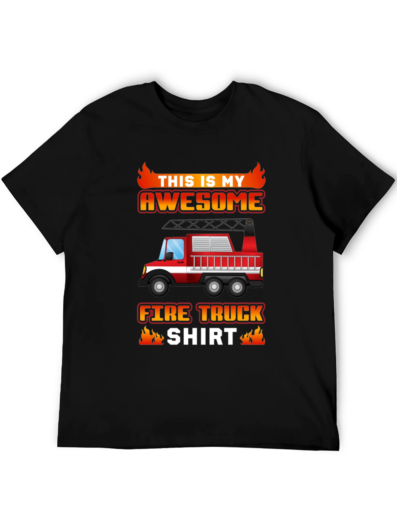 Awesome Fire Truck Graphic Tee