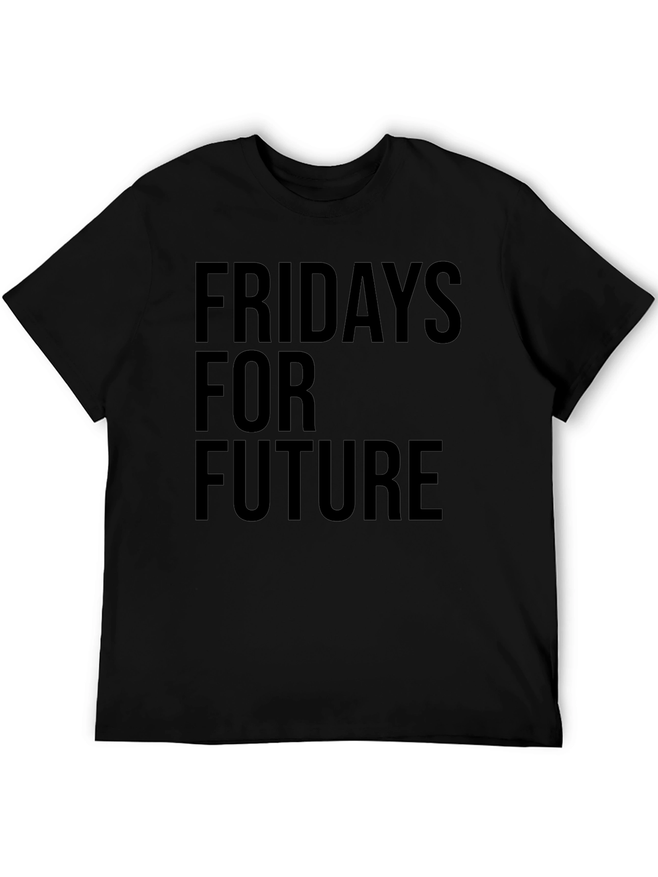 Fridays For Future Graphic Black Tee