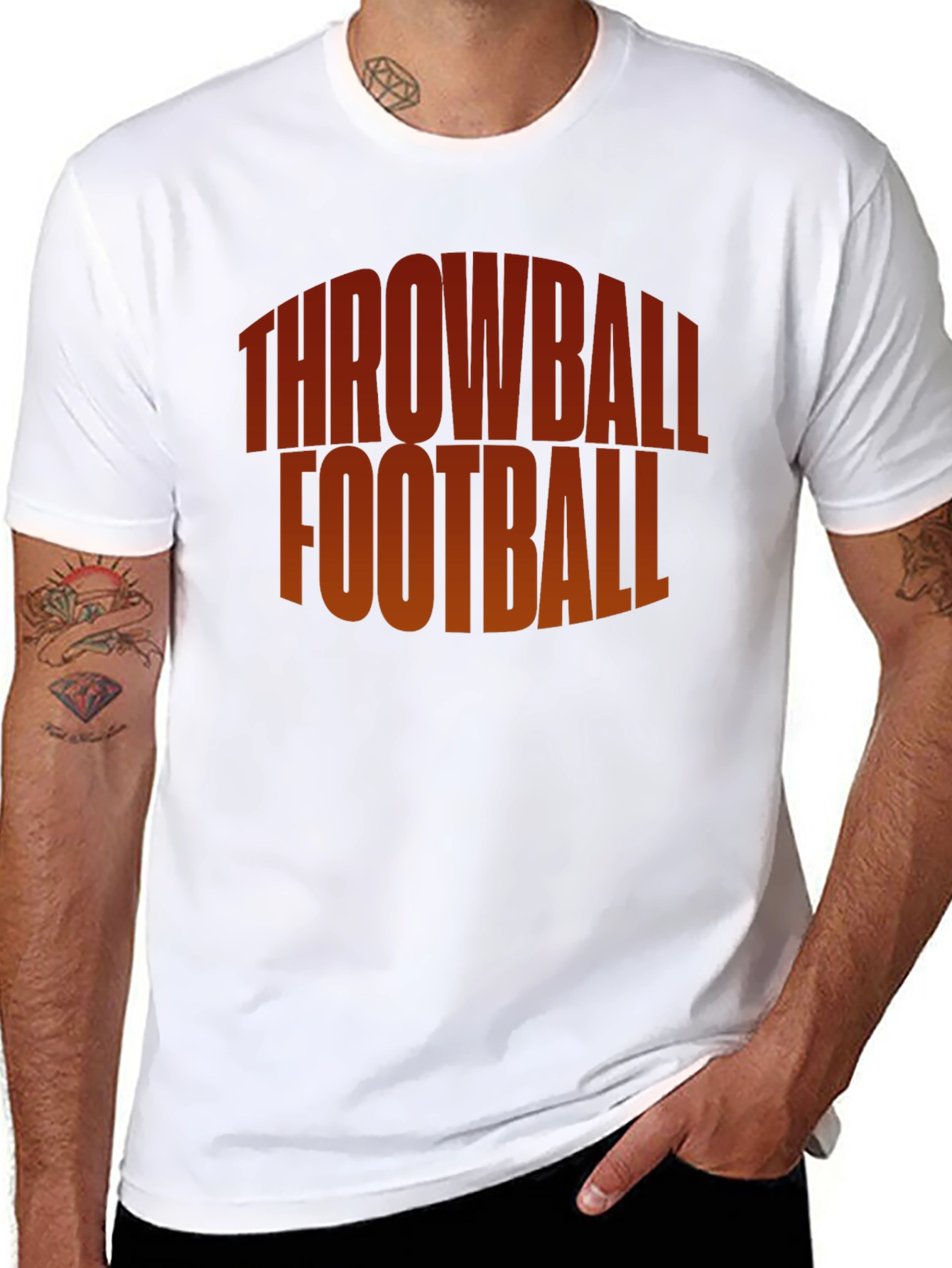 Throwball Football Graphic Tee