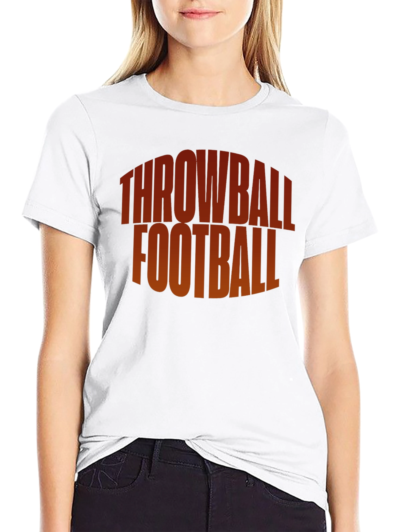 Throwball Football Graphic Tee