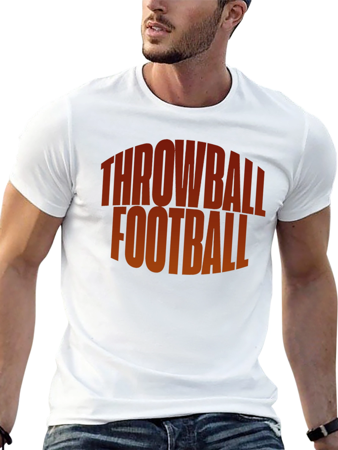 Throwball Football Graphic Tee