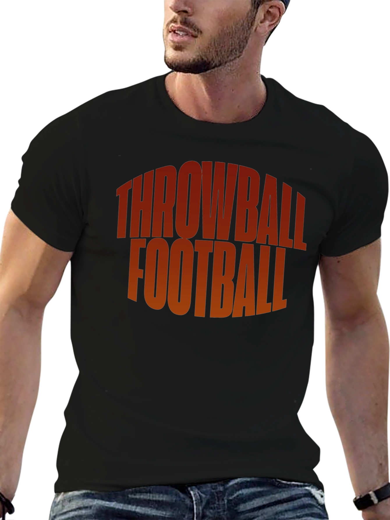 Throwball Football Graphic Tee