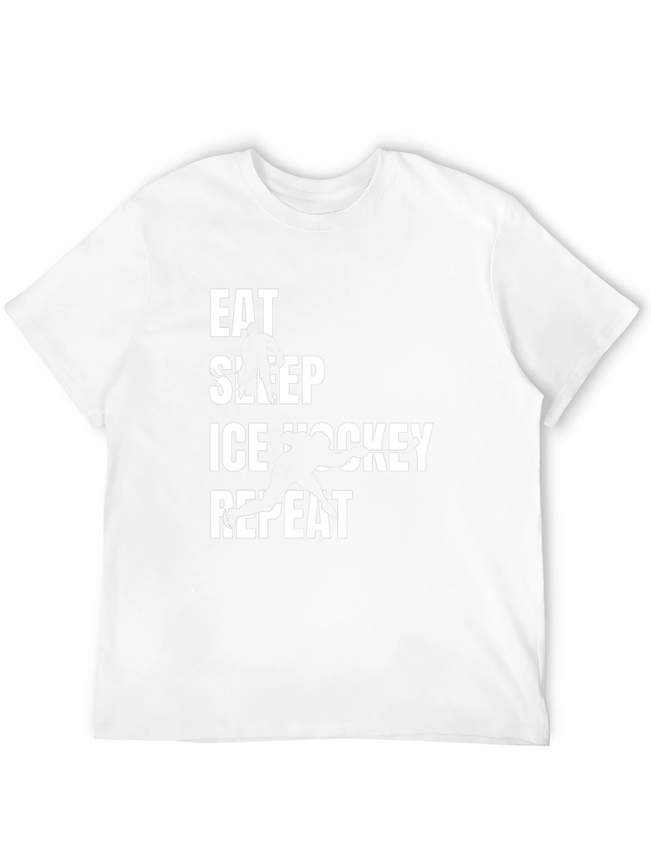 Eat Sleep Ice Hockey Repeat Black T-Shirt