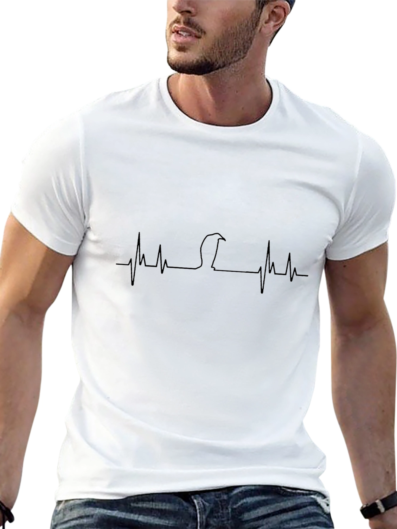 Cobra Heartbeat Graphic T-Shirt - Black