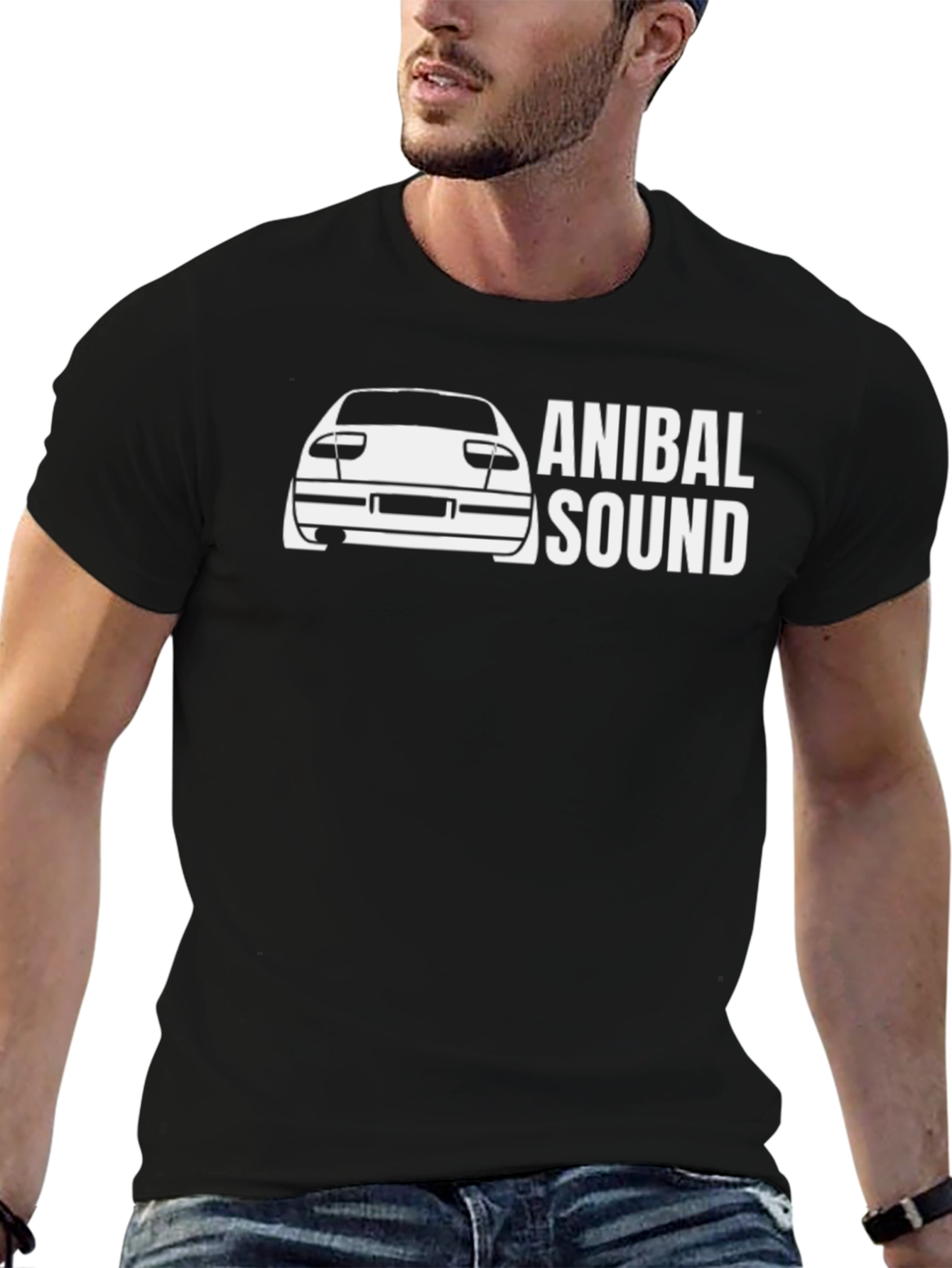 Anibal Sound Car Graphic Black T-Shirt