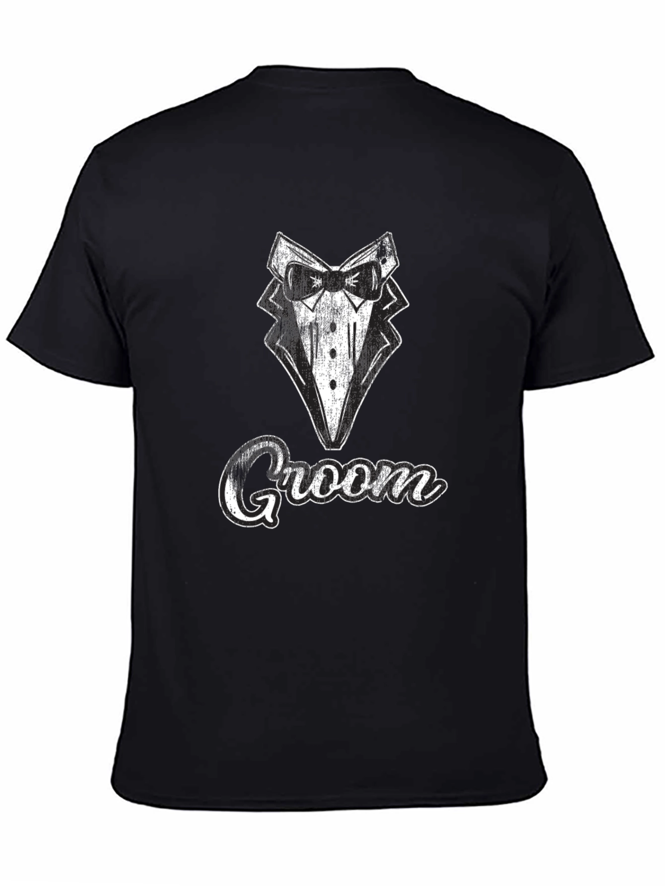 Groom Tuxedo Graphic Tee - Wedding Party T-Shirt