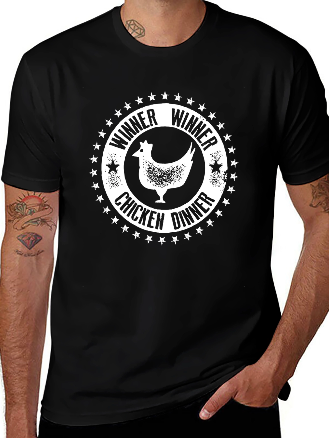 Winner Winner Chicken Dinner Black Tee