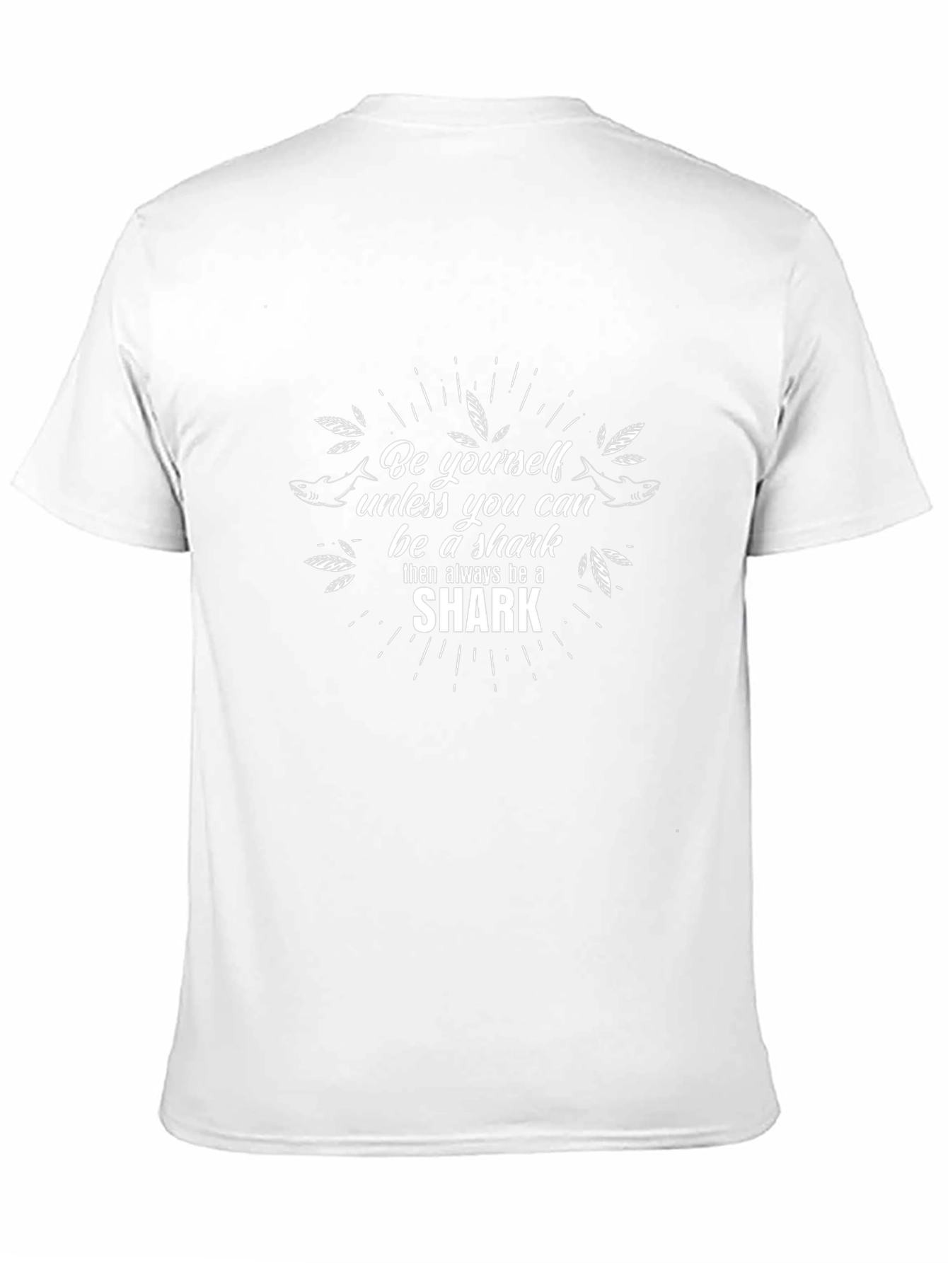 Be a Shark Graphic Tee - Black Cotton T-Shirt