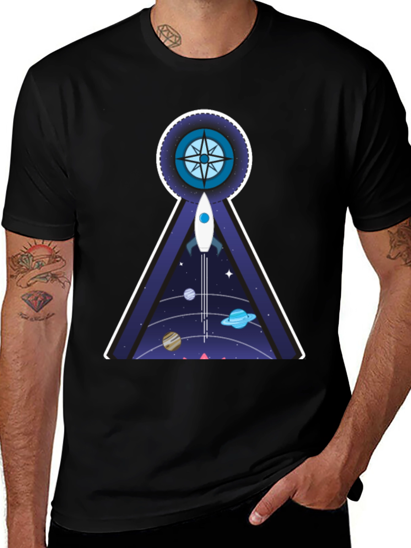Cosmic Compass T-Shirt: Explore the Universe