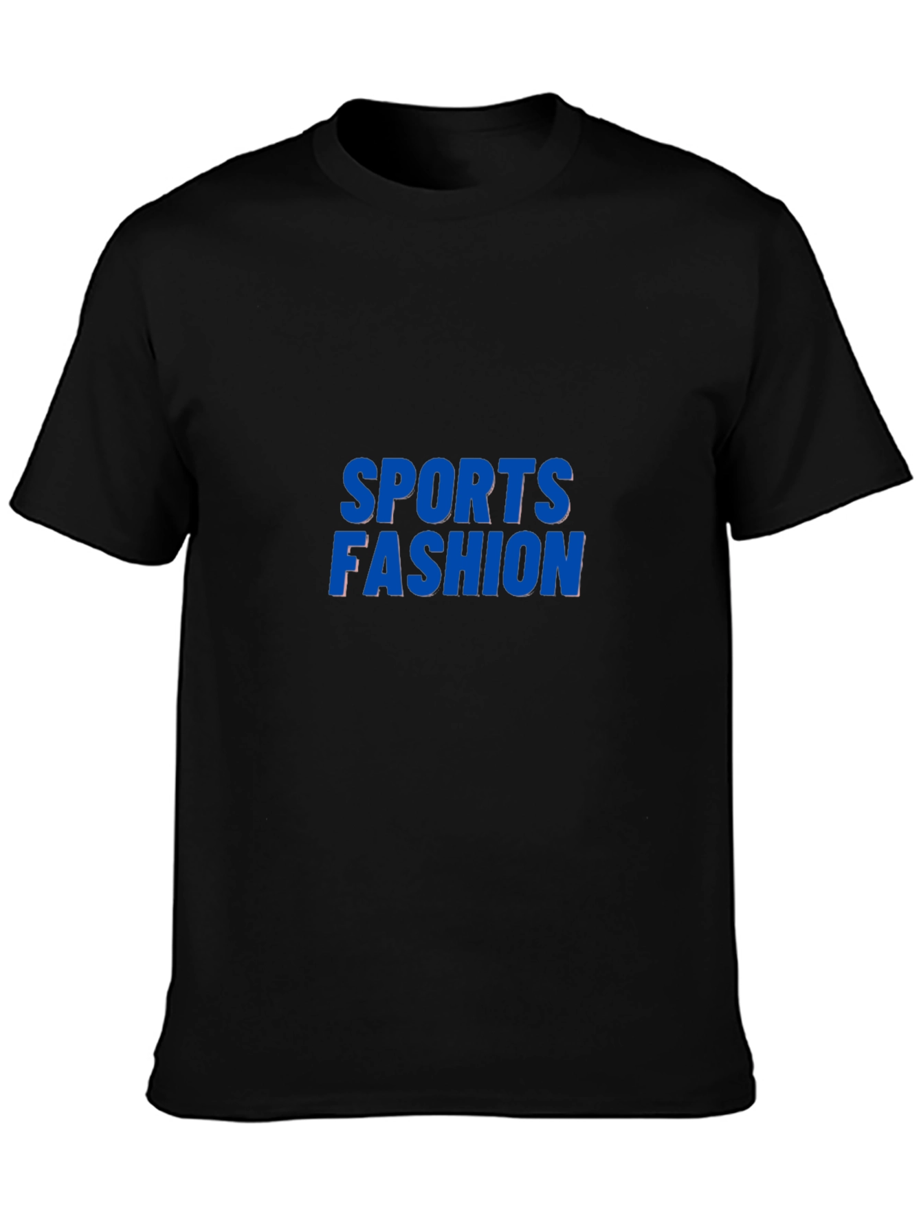 Mens Black Sports Fashion Graphic Tee