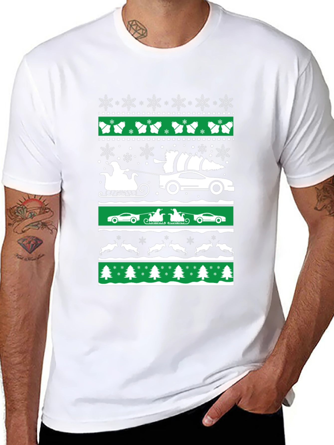 Festive Car Christmas T-Shirt