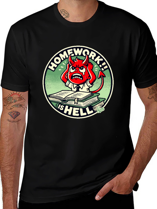 Homework is Hell T-Shirt - Devilish Design!