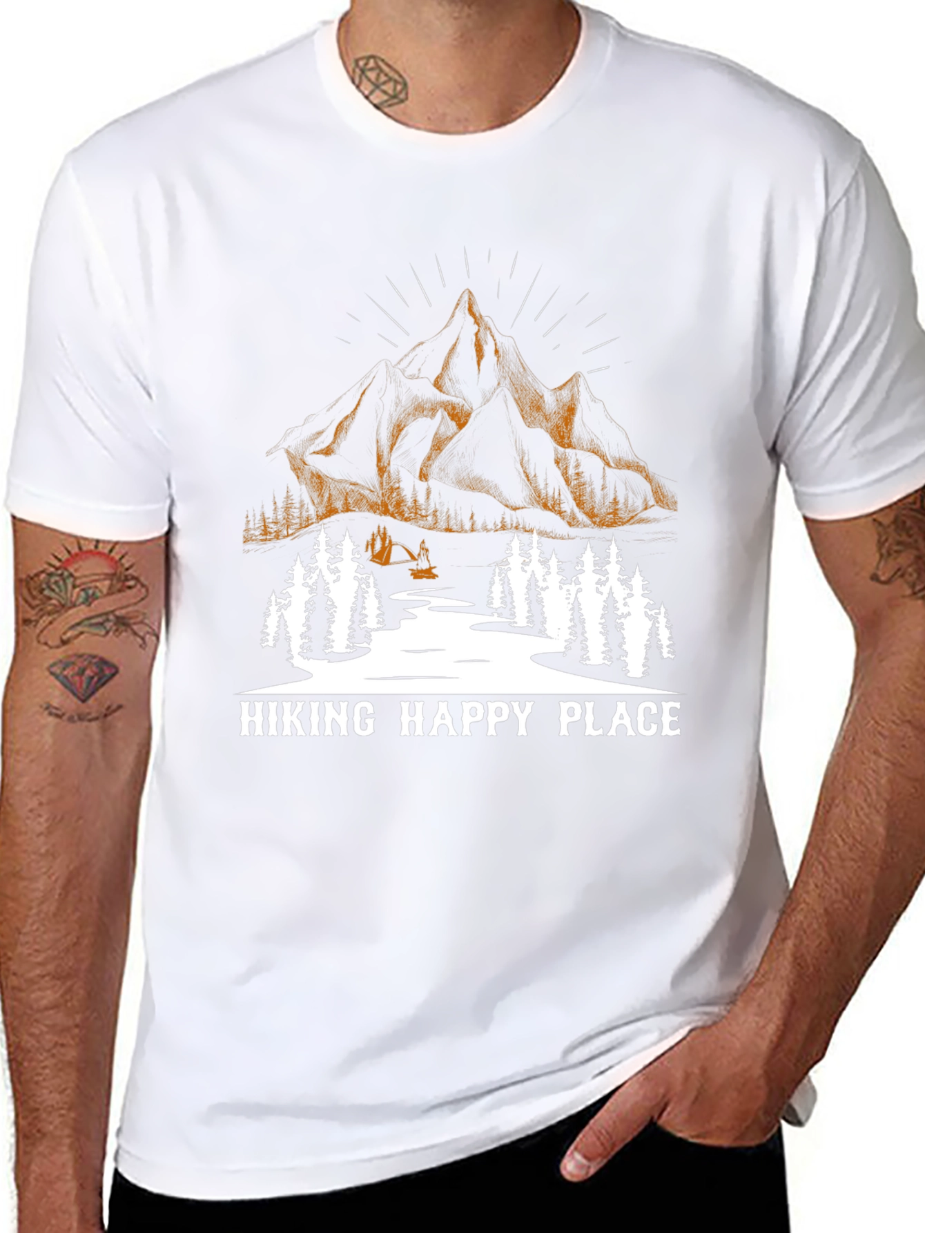 Hiking Happy Place Graphic Tee - Adventure Ready!