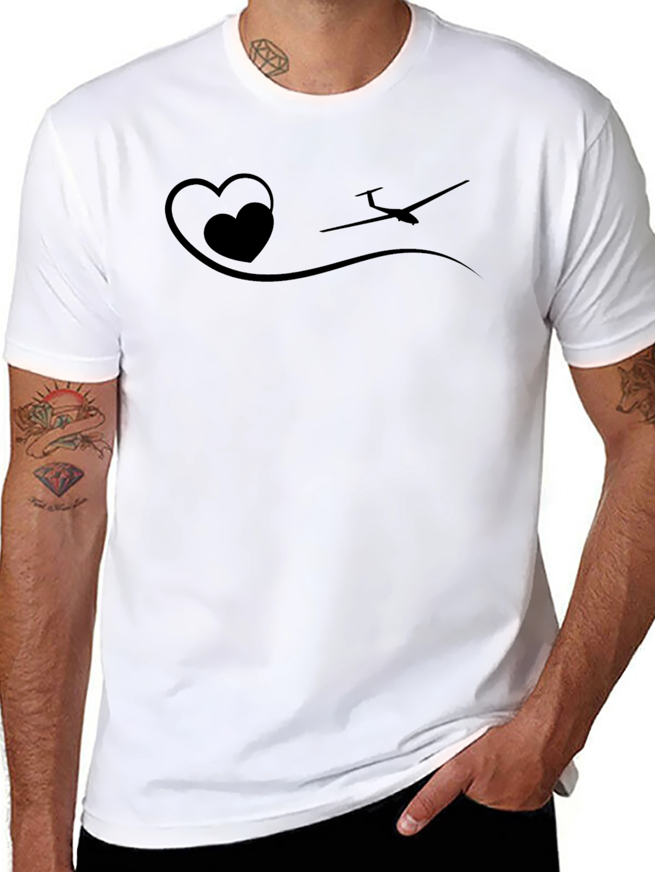 Pilot Heartbeat Glider T-Shirt