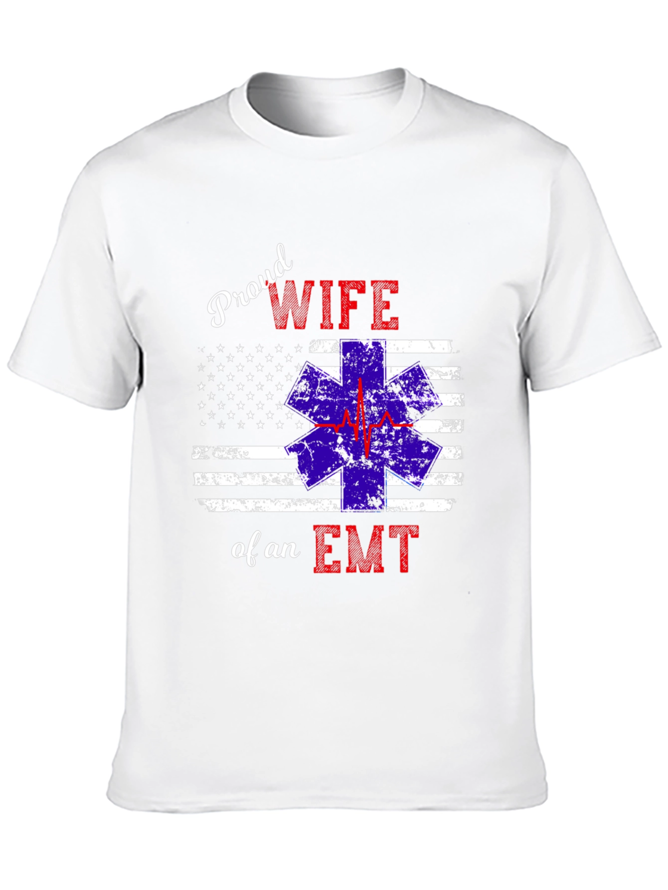 Proud Wife of an EMT Graphic T-Shirt