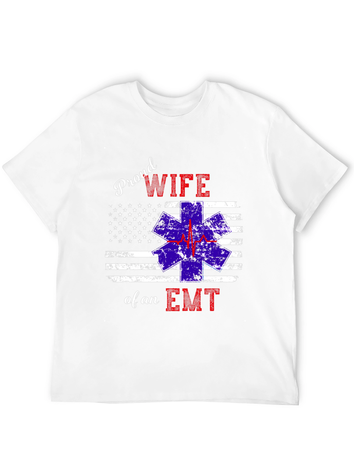Proud Wife of an EMT Graphic T-Shirt