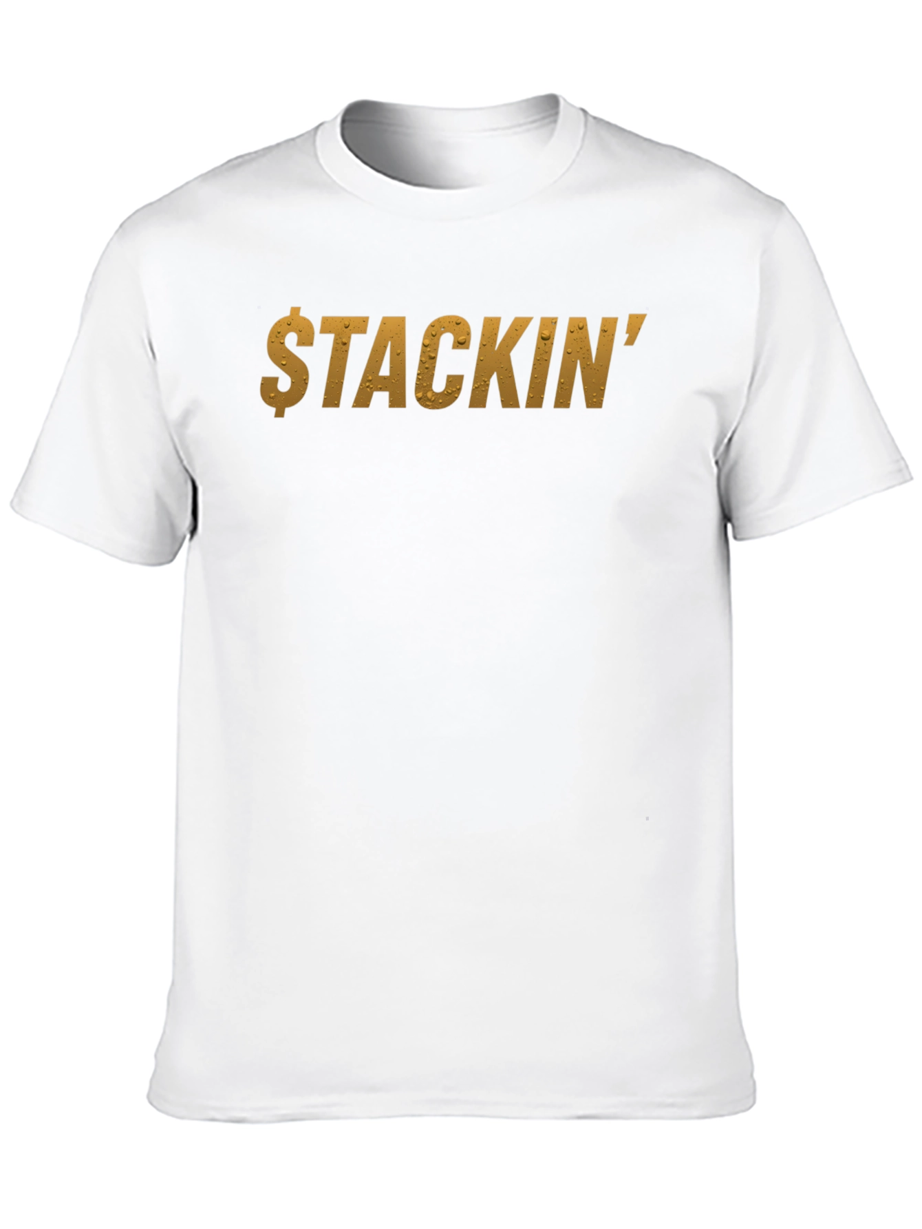 Stackin Graphic Print Mens Black T-Shirt
