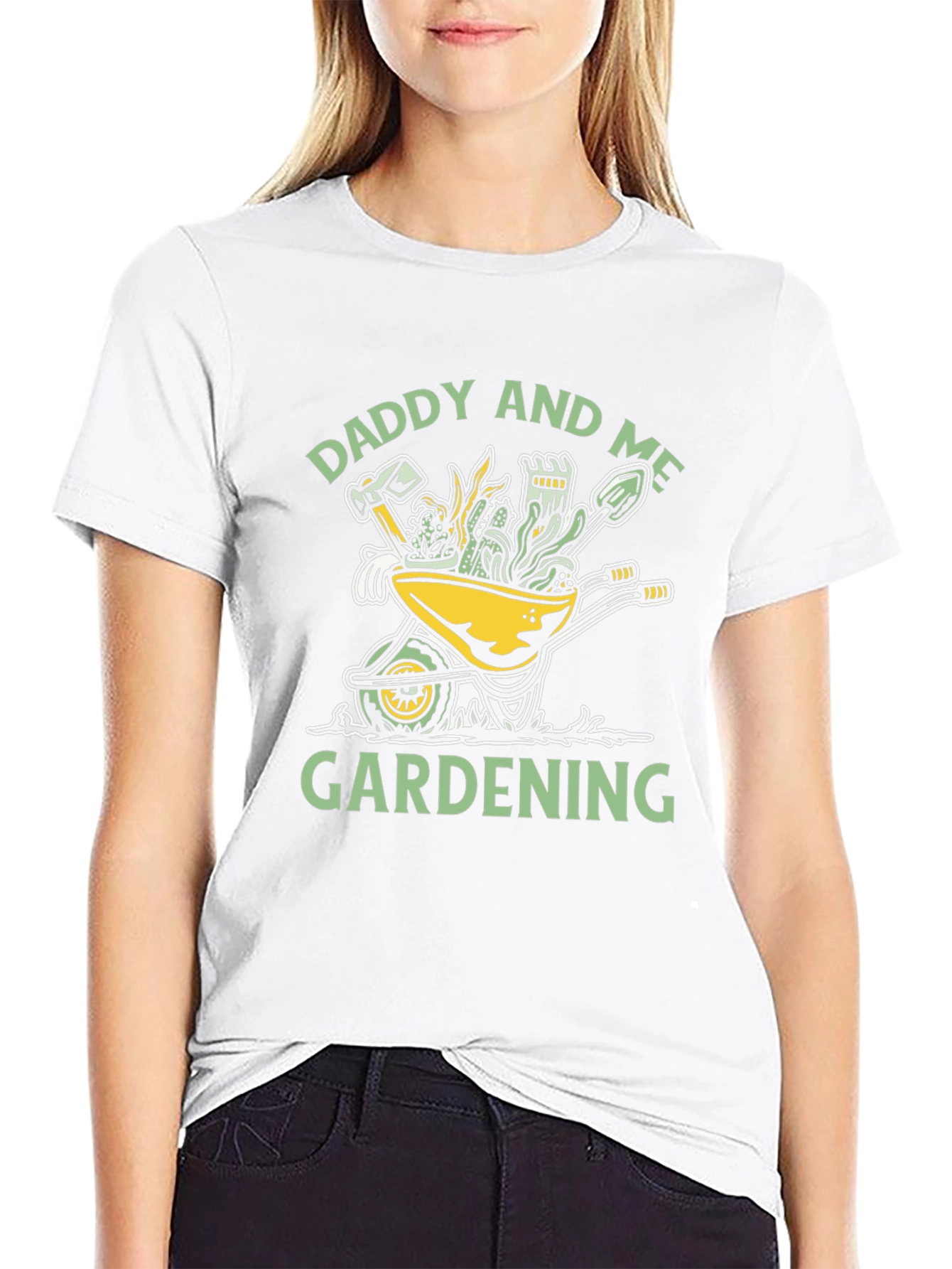 Daddy and Me Gardening T-Shirt - Wheelbarrow Design