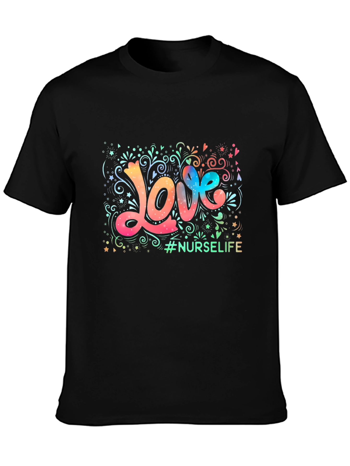 Love Nurse Life Graphic Tee - Stylish Comfort