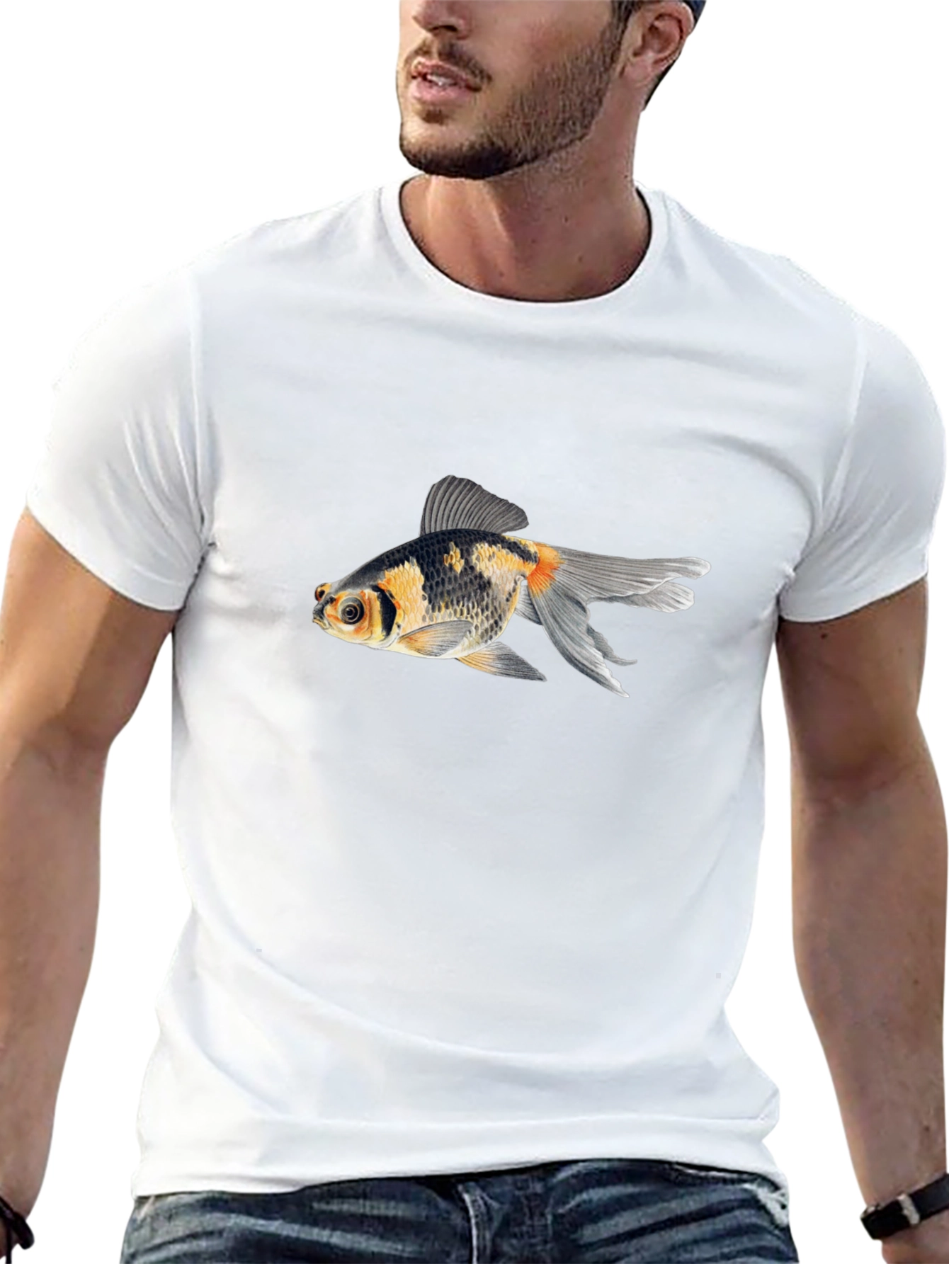 Goldfish Graphic Tee - Mens Black T-Shirt