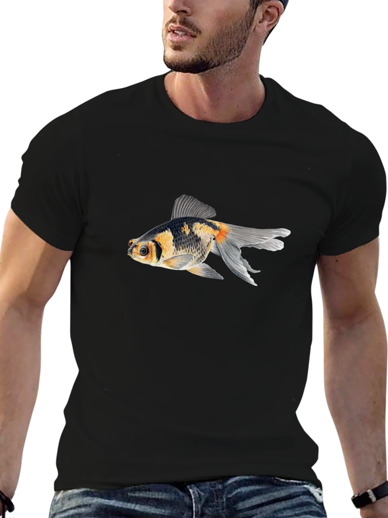 Goldfish Graphic Tee - Mens Black T-Shirt
