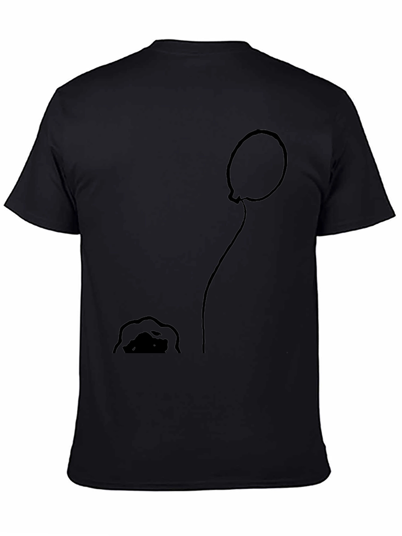 Balloon and Mound Black Graphic Tee