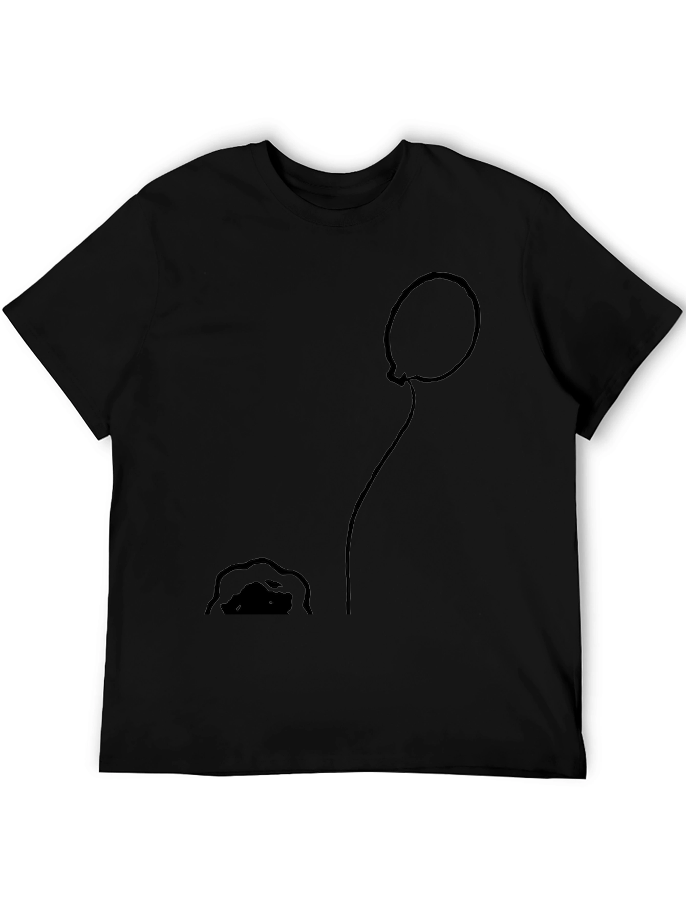 Balloon and Mound Black Graphic Tee