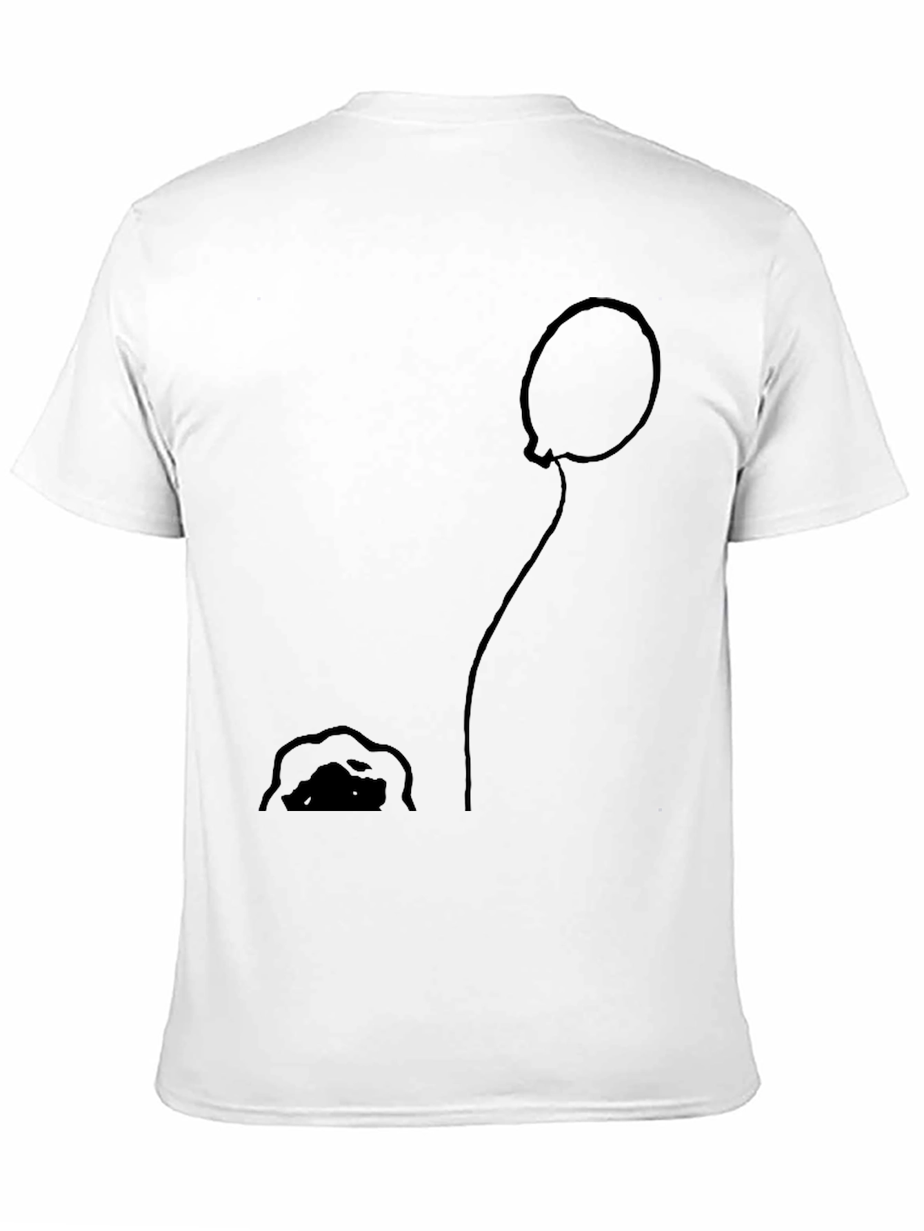 Balloon and Mound Black Graphic Tee