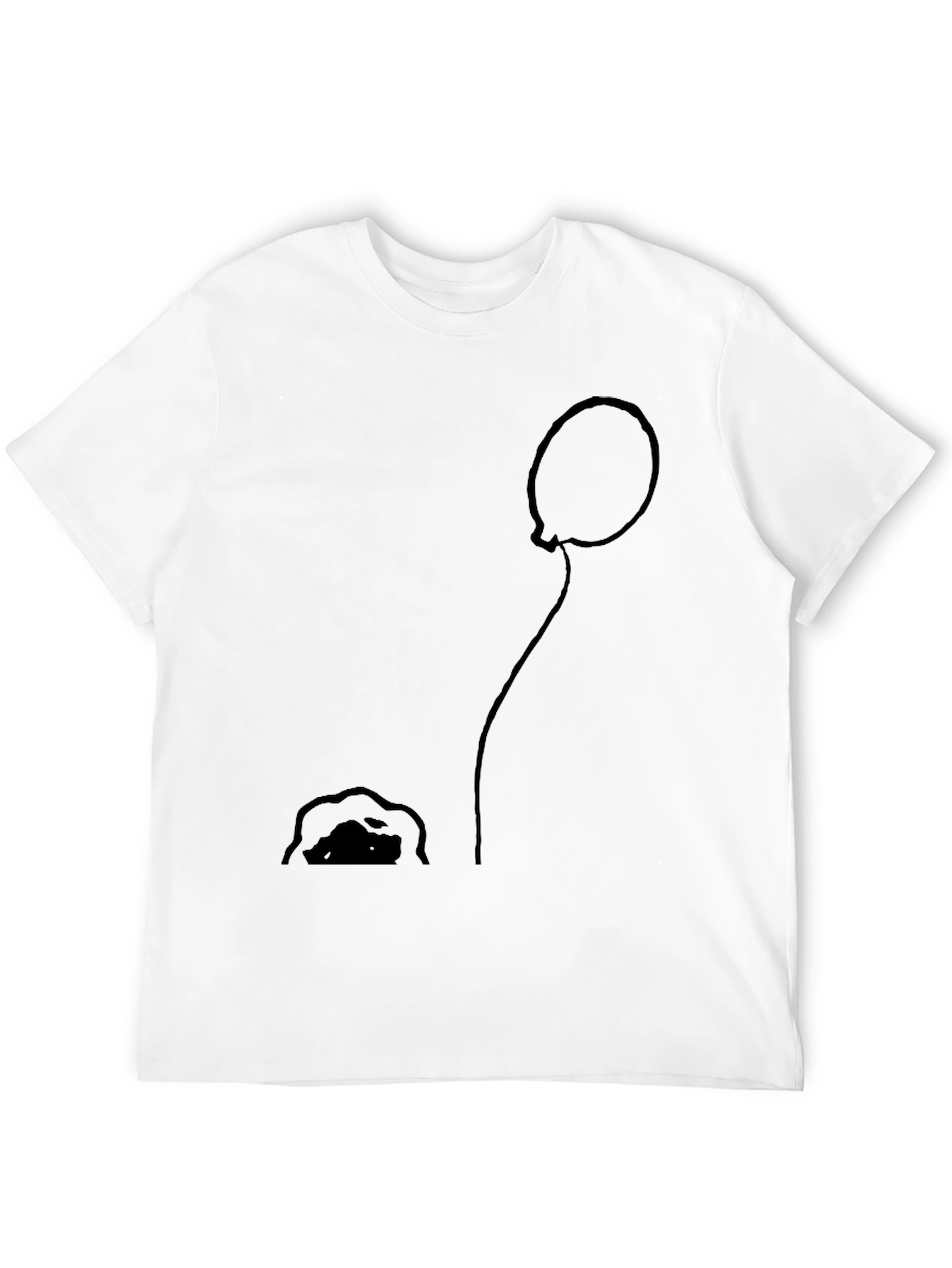 Balloon and Mound Black Graphic Tee