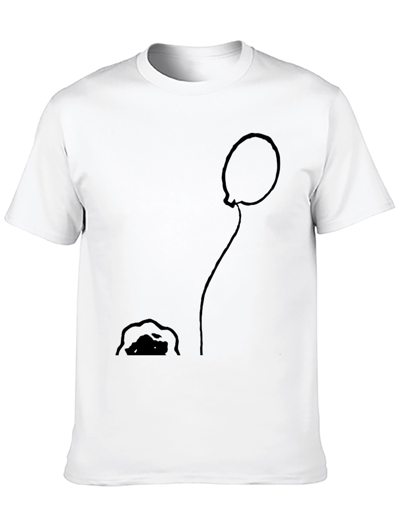 Balloon and Mound Black Graphic Tee