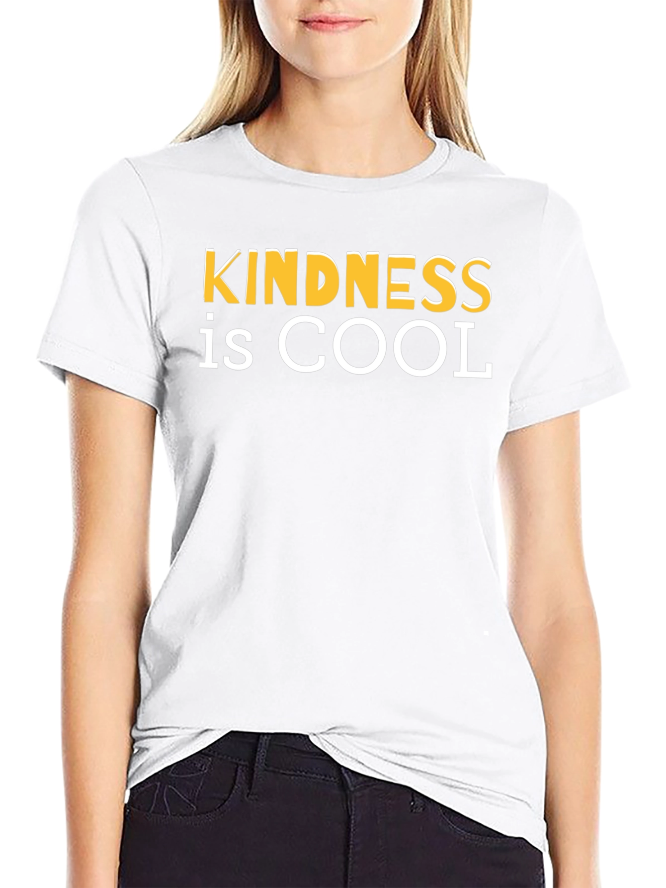 Kindness is Cool Black Graphic T-Shirt
