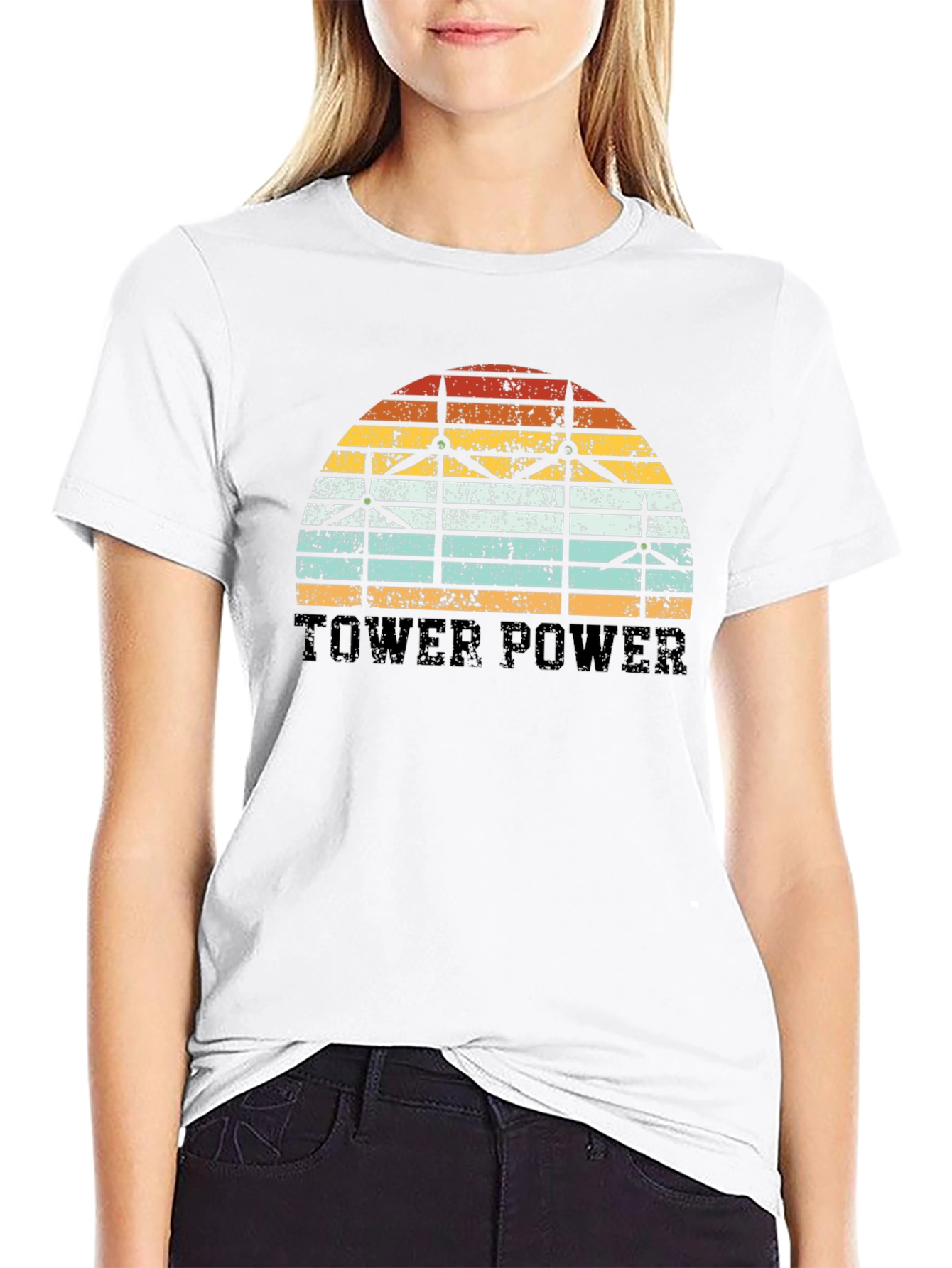 Tower Power Wind Turbine Graphic Tee
