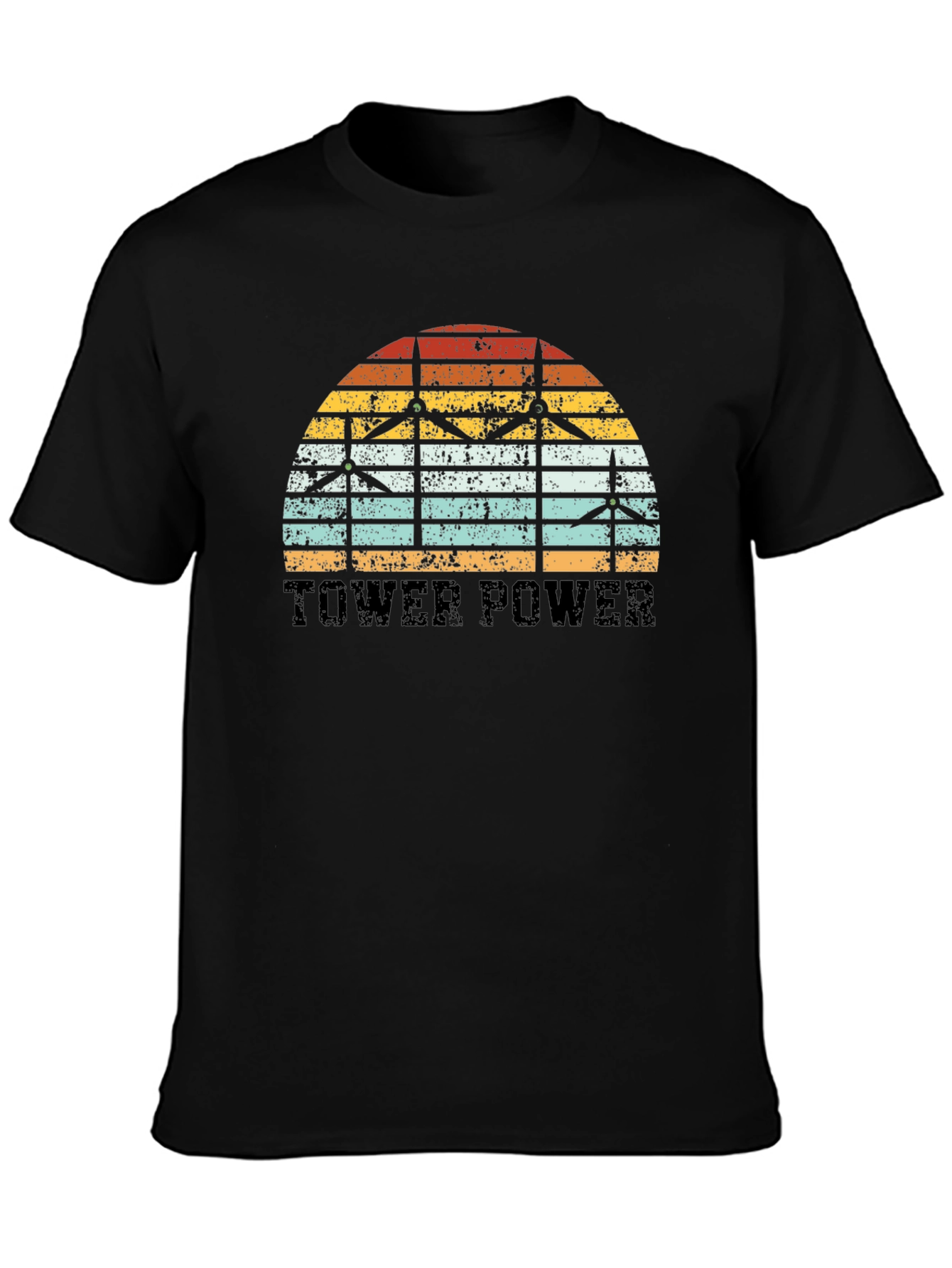 Tower Power Wind Turbine Graphic Tee