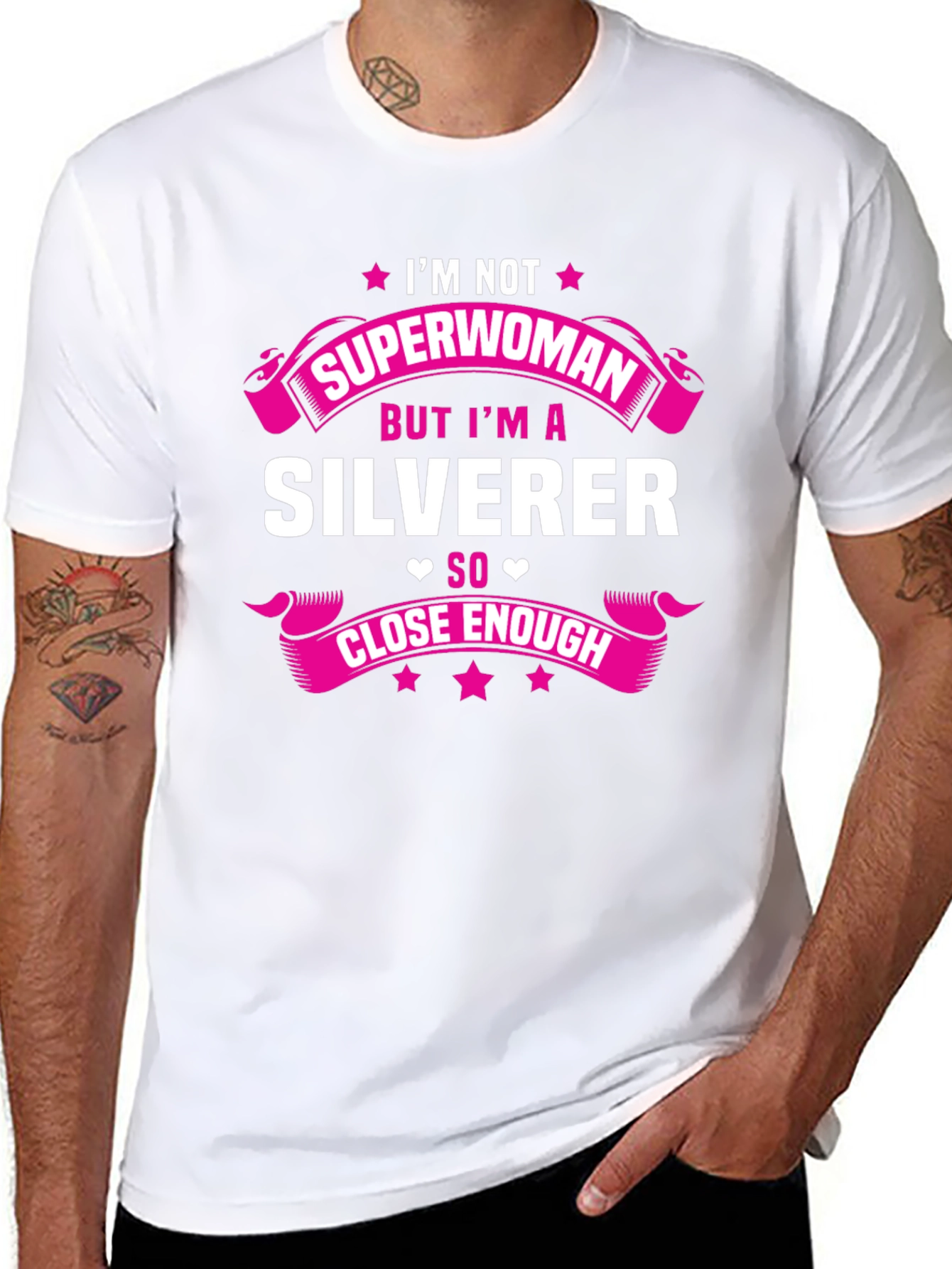Silverer T-Shirt - Not Superwoman Funny Tee