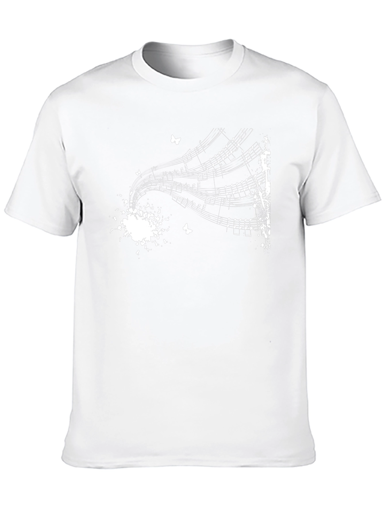 Music Notes T-Shirt - Artistic Design