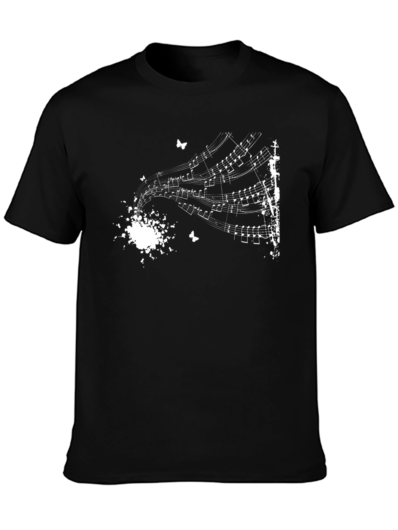 Music Notes T-Shirt - Artistic Design